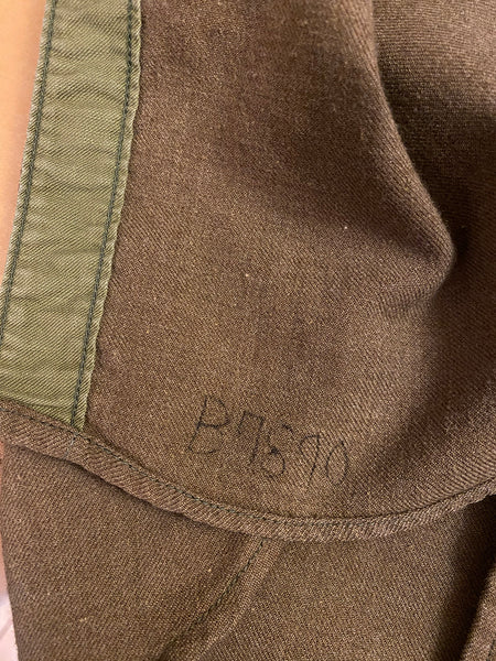 1940's Olive Wool Military Shirt