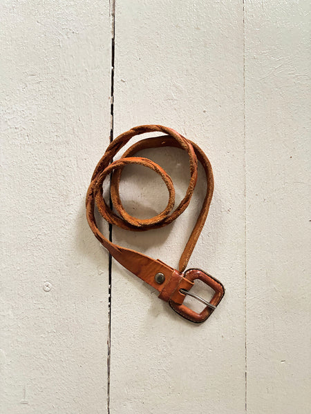 1970's Braided Leather Belt