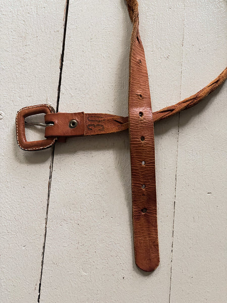 1970's Braided Leather Belt