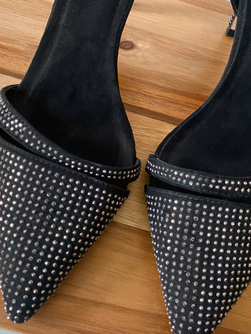 Zara Studded Kitten Heels 38