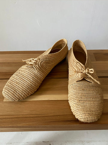 Carrie Forbes Raffia Loafers 38