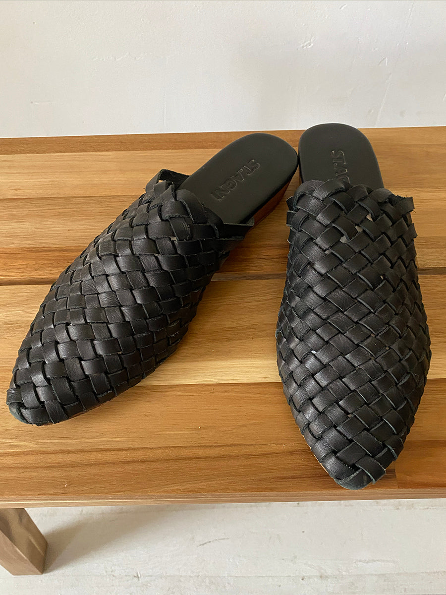 St. Angi Woven Mules 38