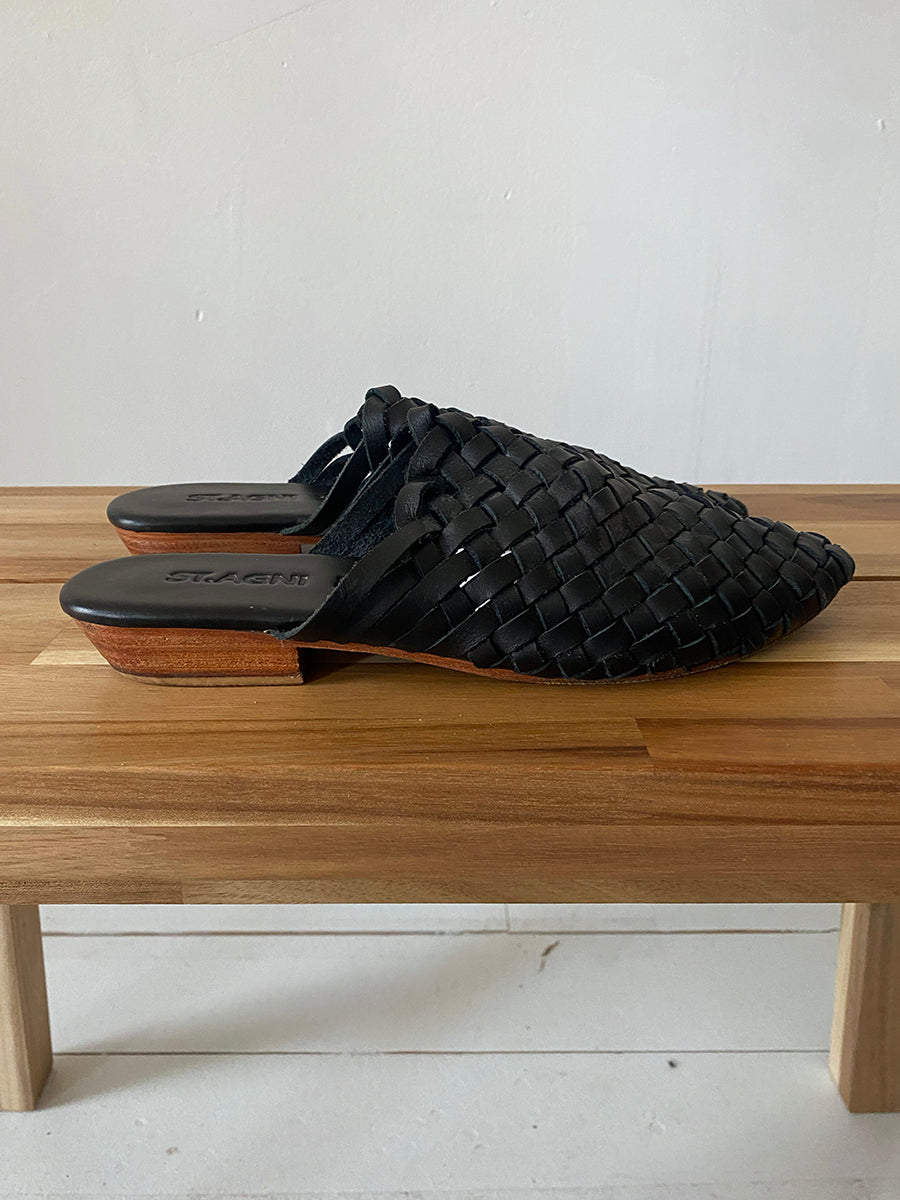 St. Angi Woven Mules 38