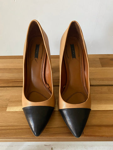 Zara Chanel Dupe Heels 39