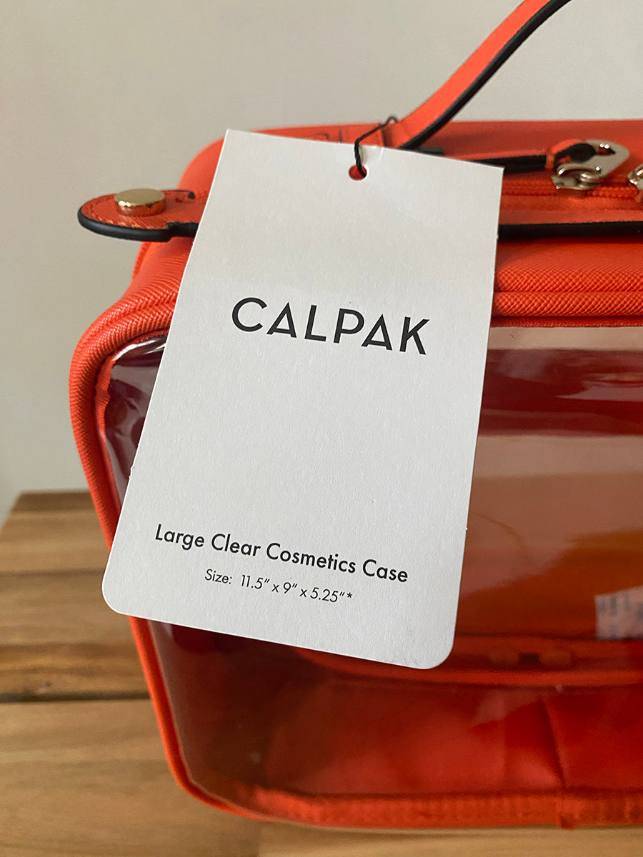 Calpak Large Clear Cosmetics Case