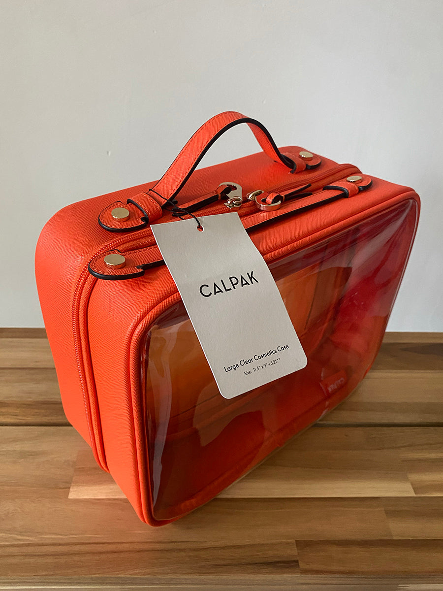 Calpak Large Clear Cosmetics Case