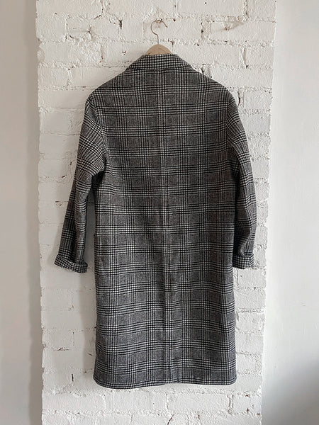 All Saints Wool Houndstooth Coat