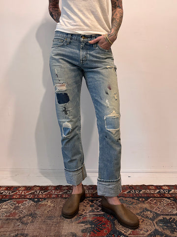 Point Sur Denim Patched Selvedge Jeans 27