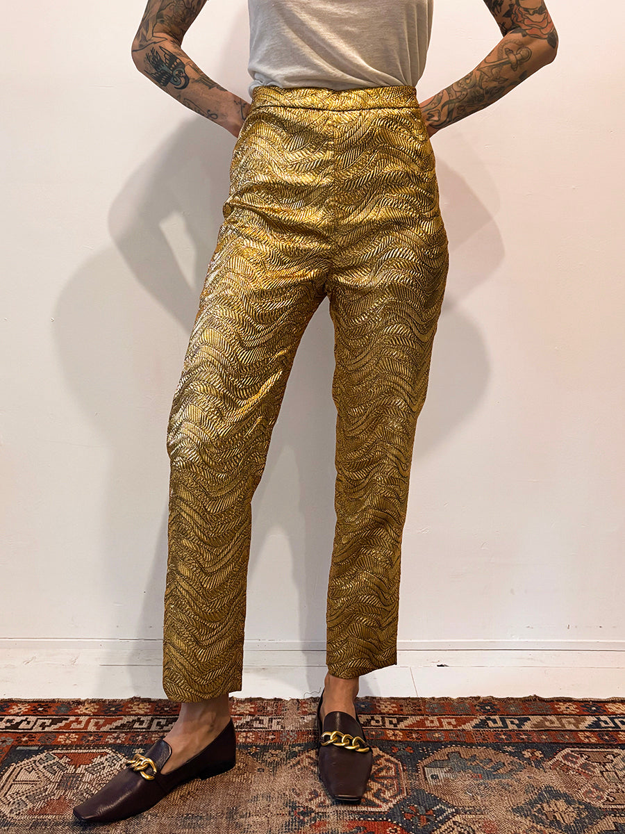 J.Crew Collection Lamé Trousers