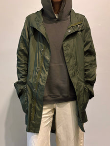 Lightweight Hooded Parka Raincoat