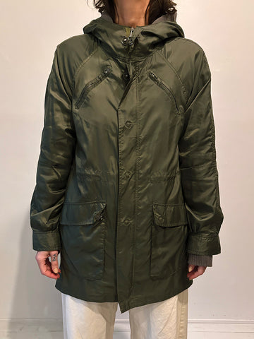 Lightweight Hooded Parka Raincoat