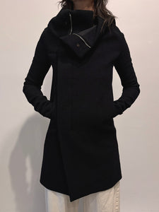 Rick Owens Eileen Wool Funnel Coat