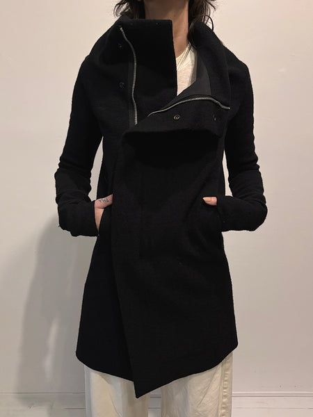 Rick Owens Eileen Wool Funnel Coat