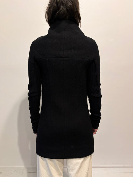 Rick Owens Eileen Wool Funnel Coat