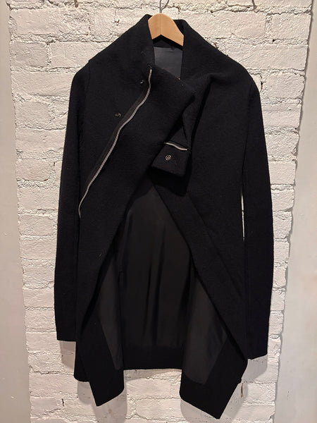 Rick Owens Eileen Wool Funnel Coat