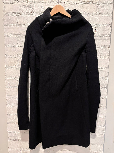 Rick Owens Eileen Wool Funnel Coat