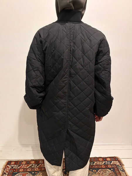 Quilted Long Liner Coat