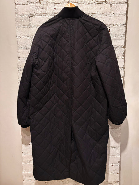 Quilted Long Liner Coat