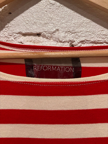 Reformation Red Stripe Mini