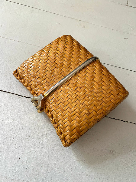1960's Italian Wicker Clutch
