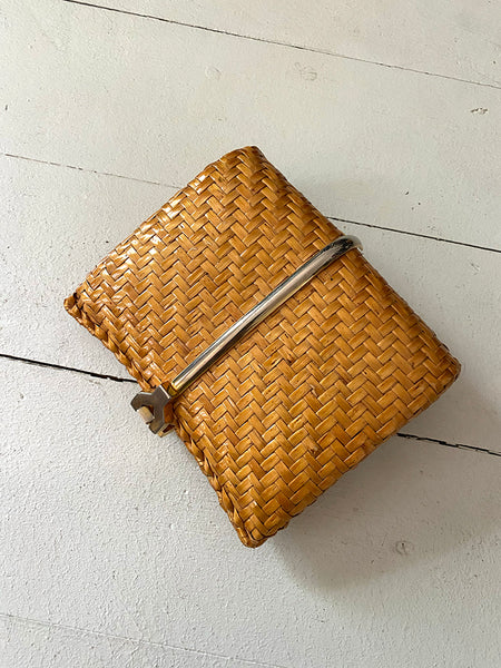 1960's Italian Wicker Clutch