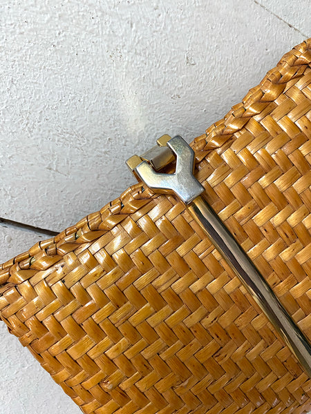 1960's Italian Wicker Clutch