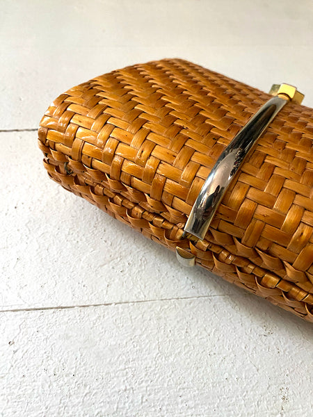 1960's Italian Wicker Clutch