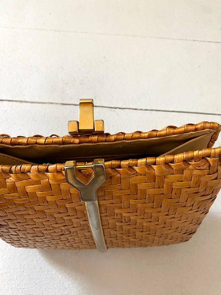 1960's Italian Wicker Clutch