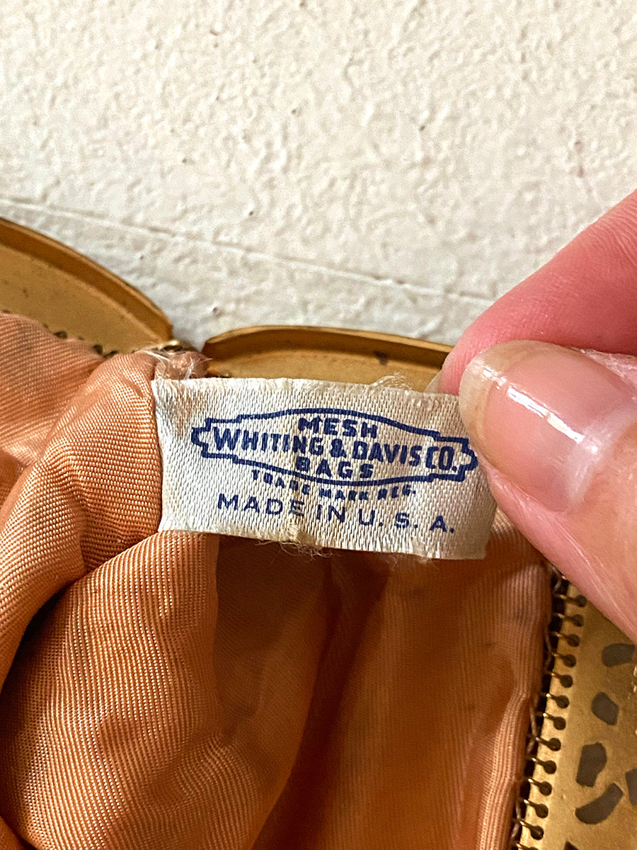 1940's Whiting & Davis Gold Mesh Mini Bag
