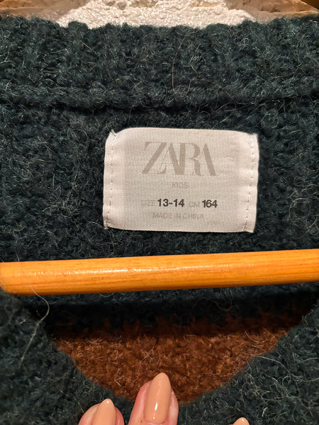 Tan Fuzzy Stripe Sweater
