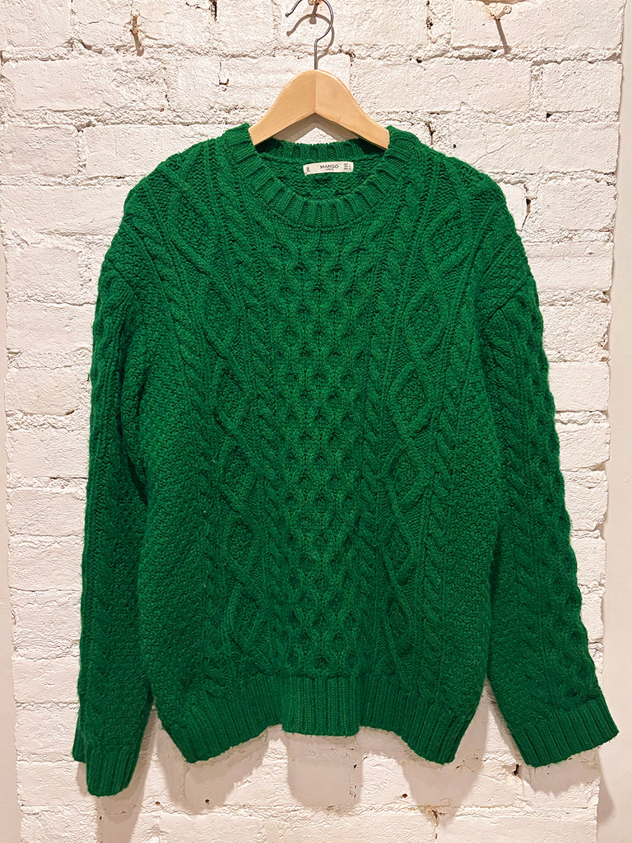 Kelly Green Fisherman's Sweater