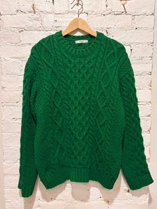 Kelly Green Fisherman's Sweater