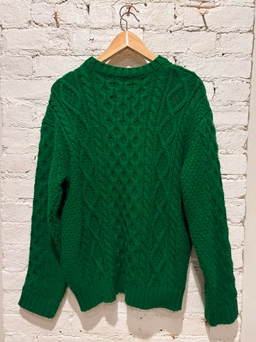 Kelly Green Fisherman's Sweater