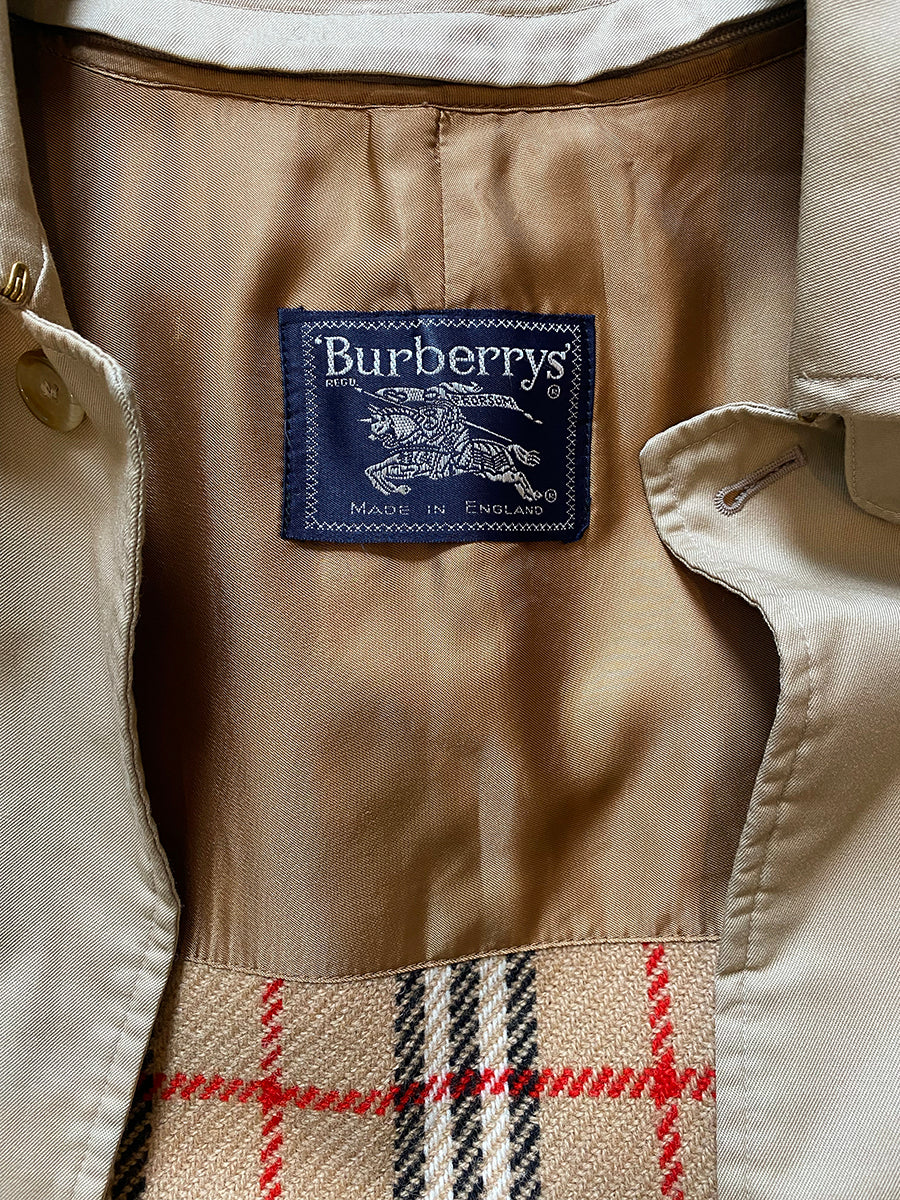 1970's Burberry Nova Check Trench Coat