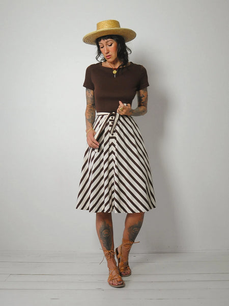 1970's Chevron Stripe Dress