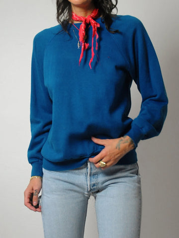 1980's Teal Blank Sweatshirt