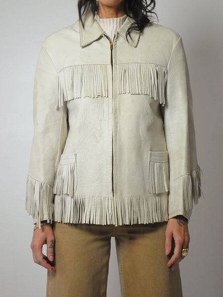 1940's Nuñez Leather Fringe Jacket