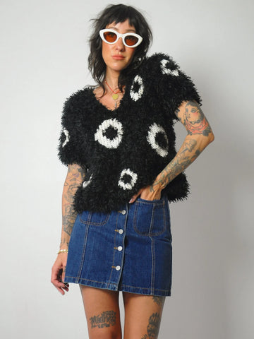 1995 Fuzzy Cropped Sweater