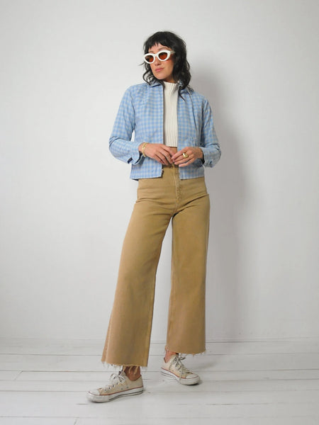 1950's Gingham Zip Up Ricky Jacket
