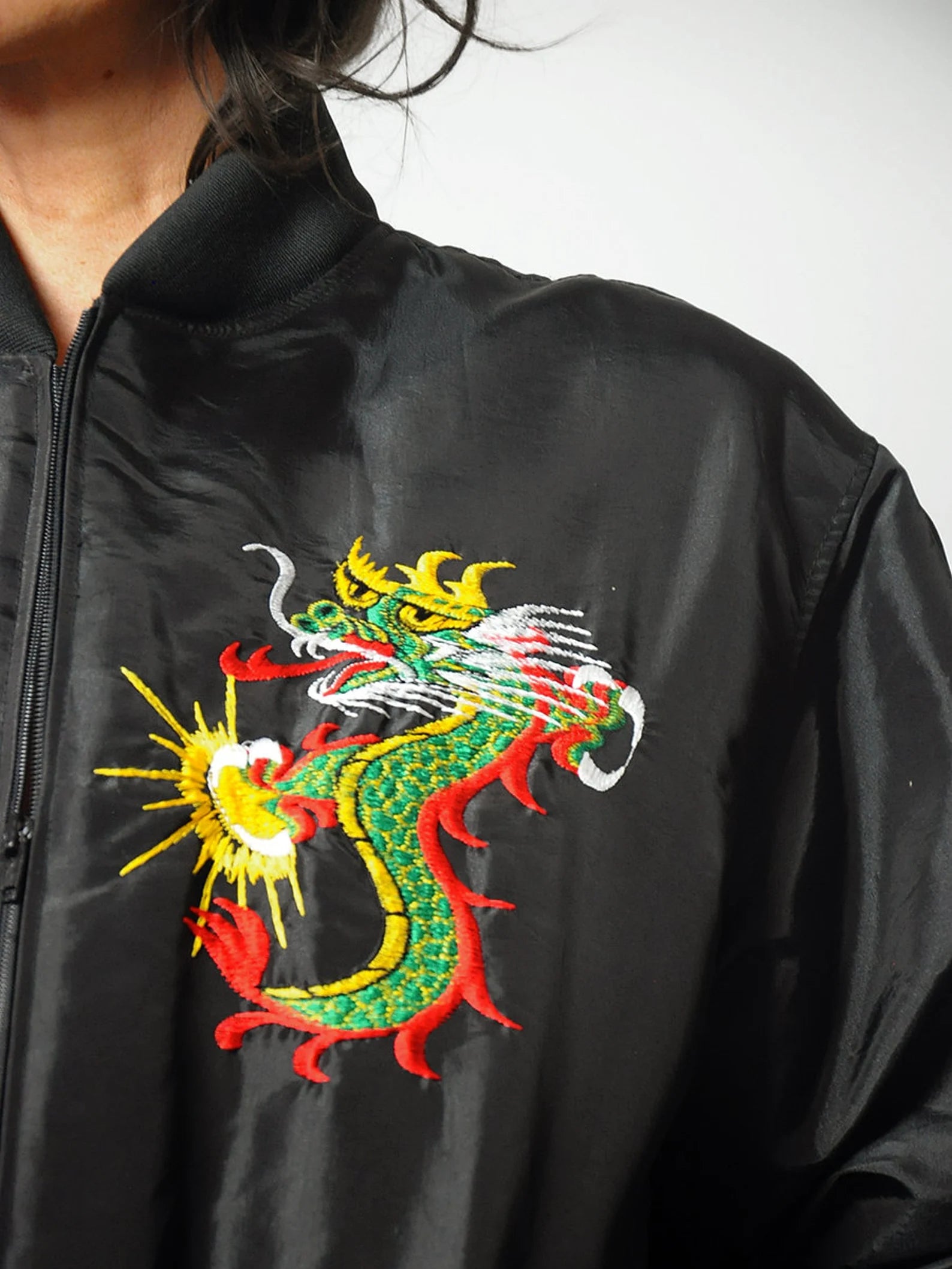 90 s Embroidered Dragon Bomber NOIROHIO VINTAGE