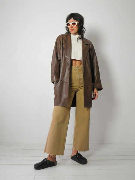 1980's Vakko I.Magnin Leather Coat