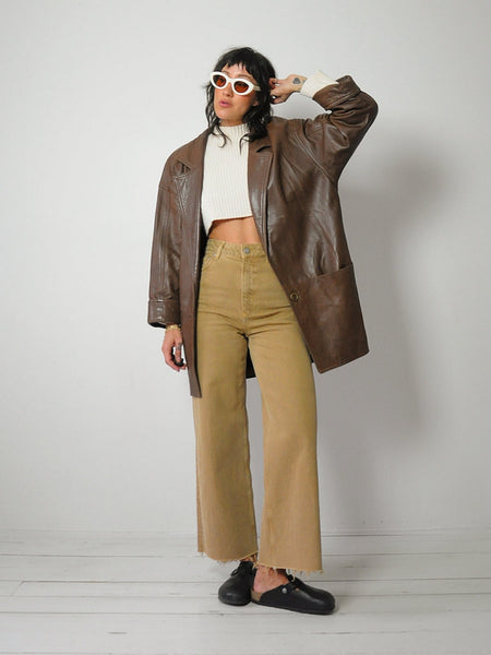 1980's Vakko I.Magnin Leather Coat