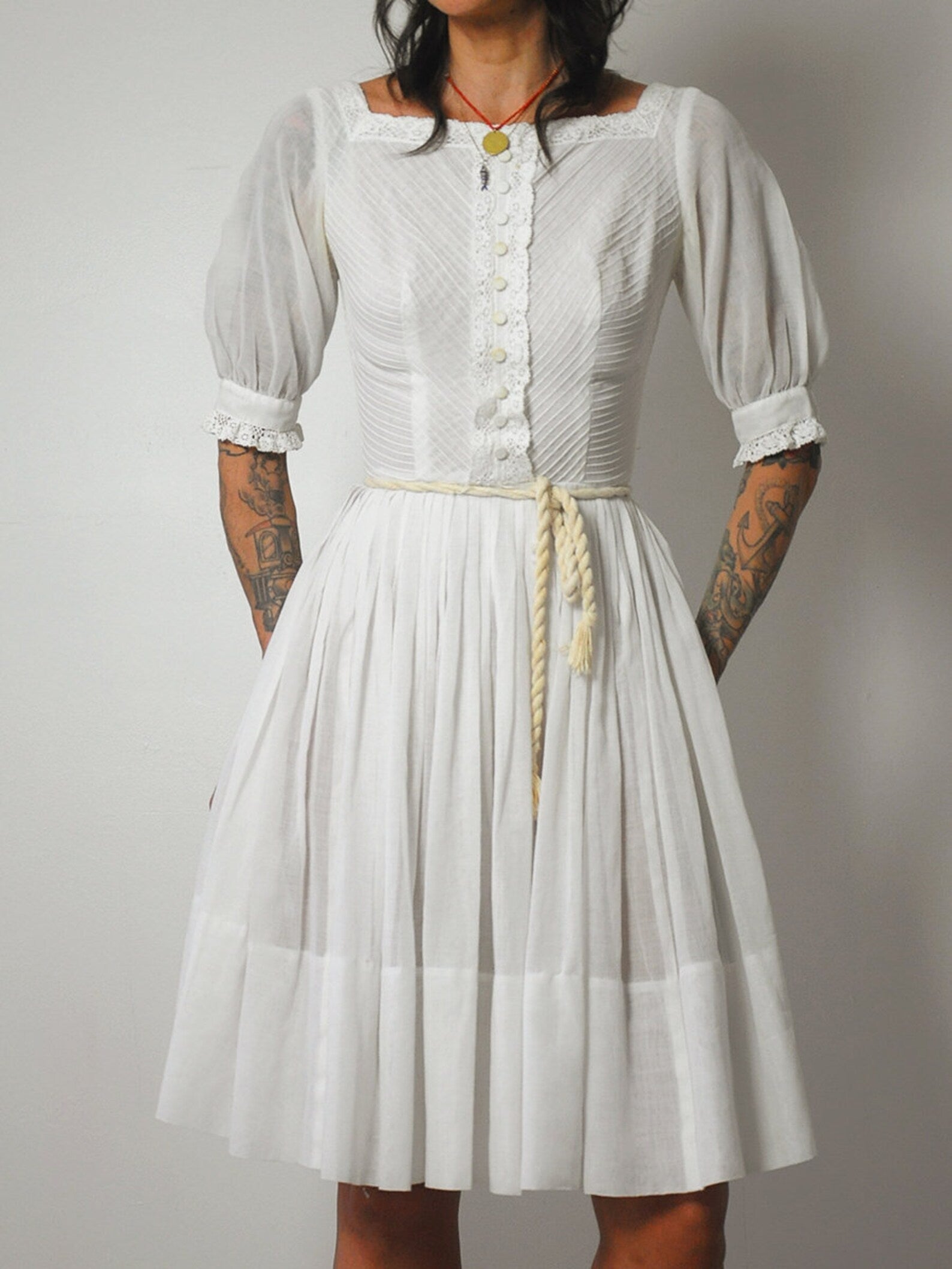 1950's Paloma Pintuck Petite dress
