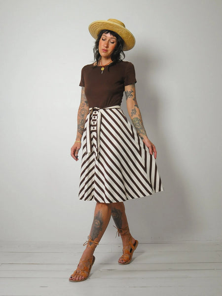 1970's Chevron Stripe Dress