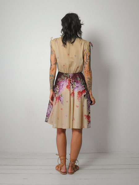 1970's Lilac Wine Wrap Dress
