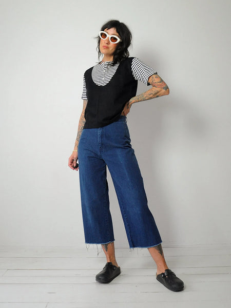 1960's Black & White Striped Shirt
