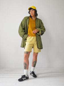 1980's Olive Quilted Military Liner