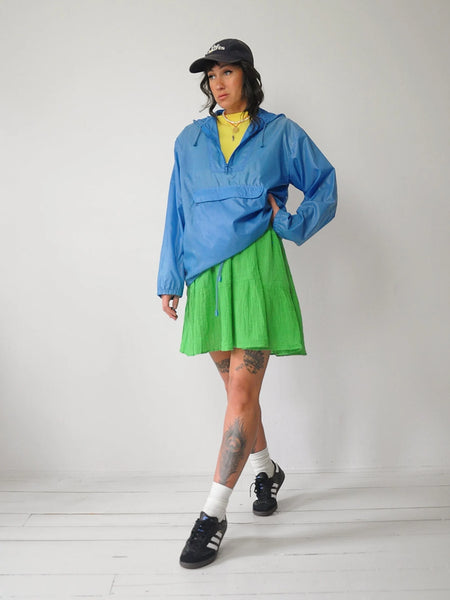 1980's Hooded Windbreaker Rain Jacket