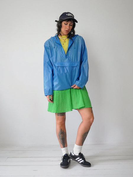 1980's Hooded Windbreaker Rain Jacket