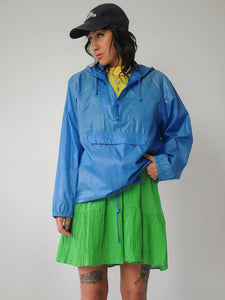 1980's Hooded Windbreaker Rain Jacket
